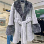 Antique Fox Fur Cinched Lavish Coat