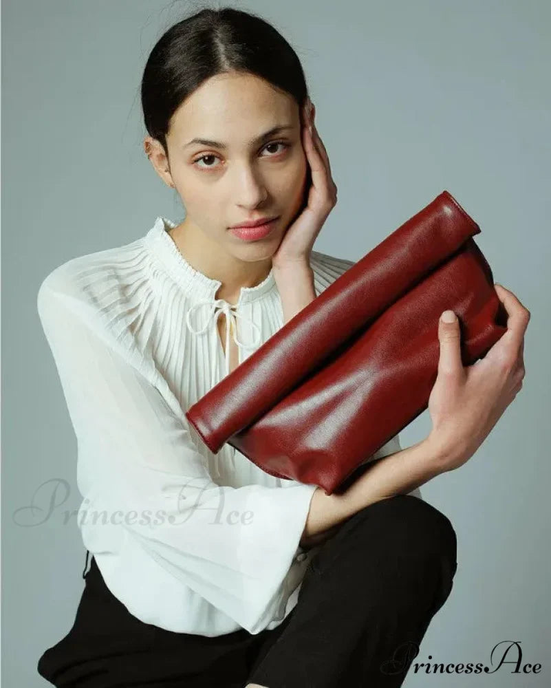 Antique Gentle PU Leather Pouch Wristlet