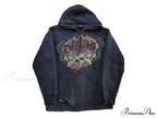 Antique Gothic Skeleton Zip Up Hoodie