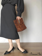 Antique Handcrafted Acrylic Square Evening Clutch Purse