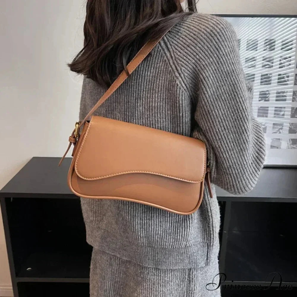 Antique Leather Designer Crossbody Shoulder Bag