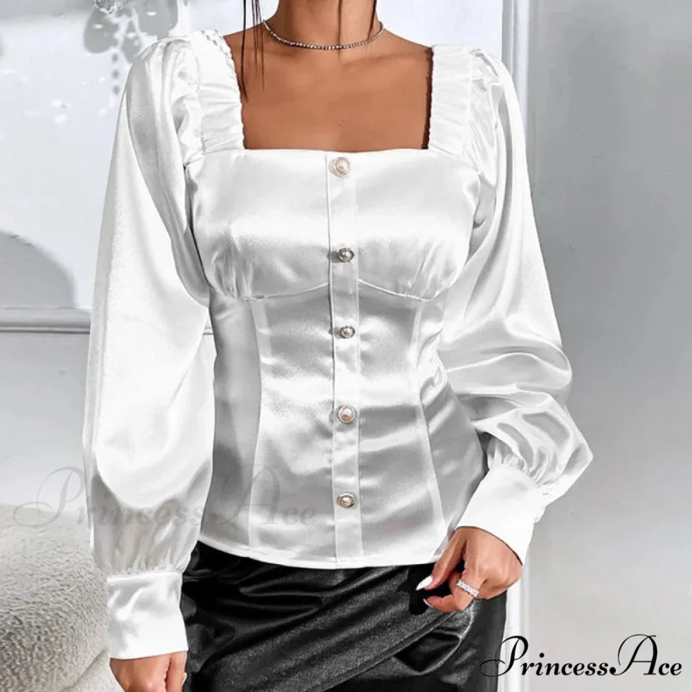 Antique Silk Baggy Extended Sleeve Blouse Tops