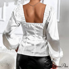 Antique Silk Baggy Extended Sleeve Blouse Tops