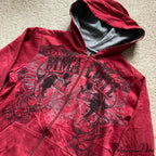 Antique Skull Wing Zip Up Hoodie