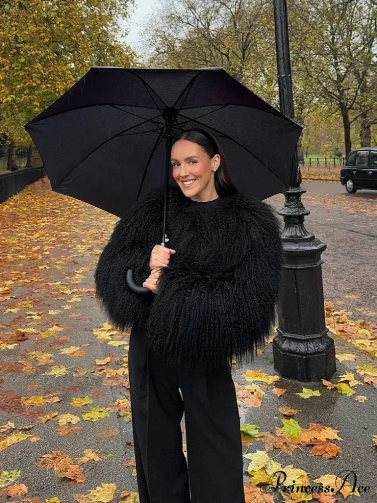 Antique Strong Luxurious Furry Brief Jacket