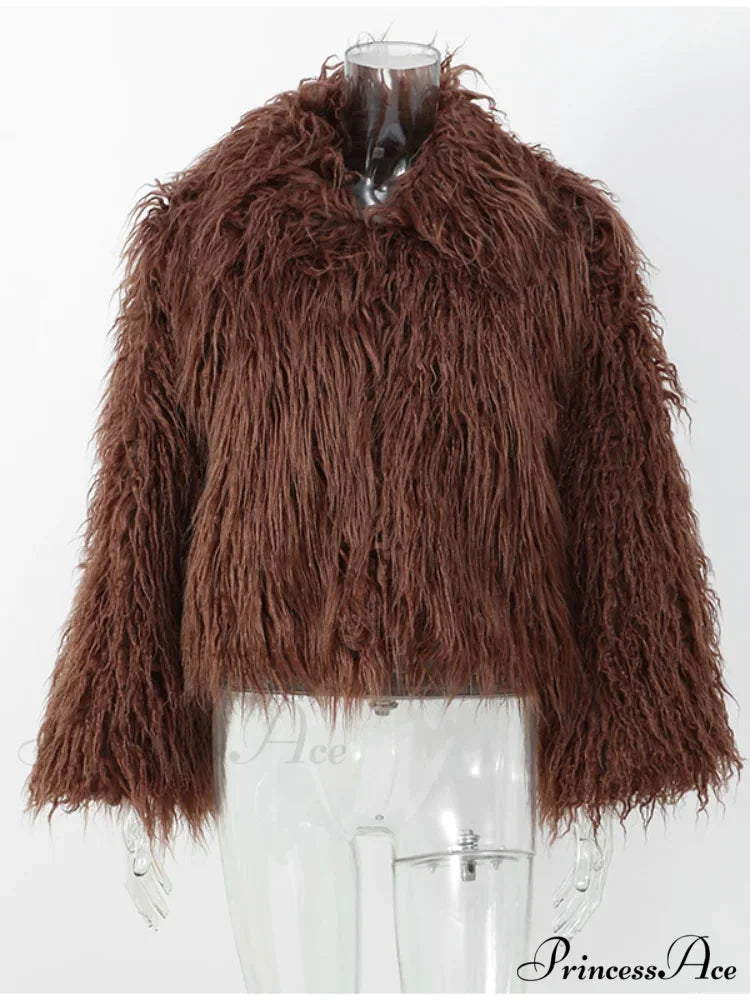 Antique Strong Luxurious Furry Brief Jacket