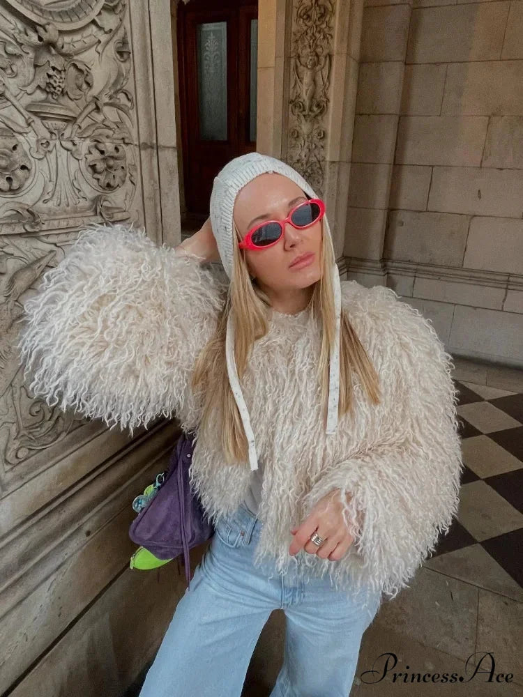 Antique Strong Luxurious Furry Brief Jacket