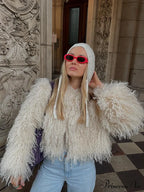 Antique Strong Luxurious Furry Brief Jacket