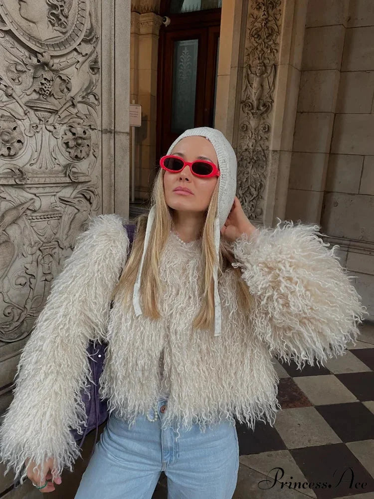 Antique Strong Luxurious Furry Brief Jacket