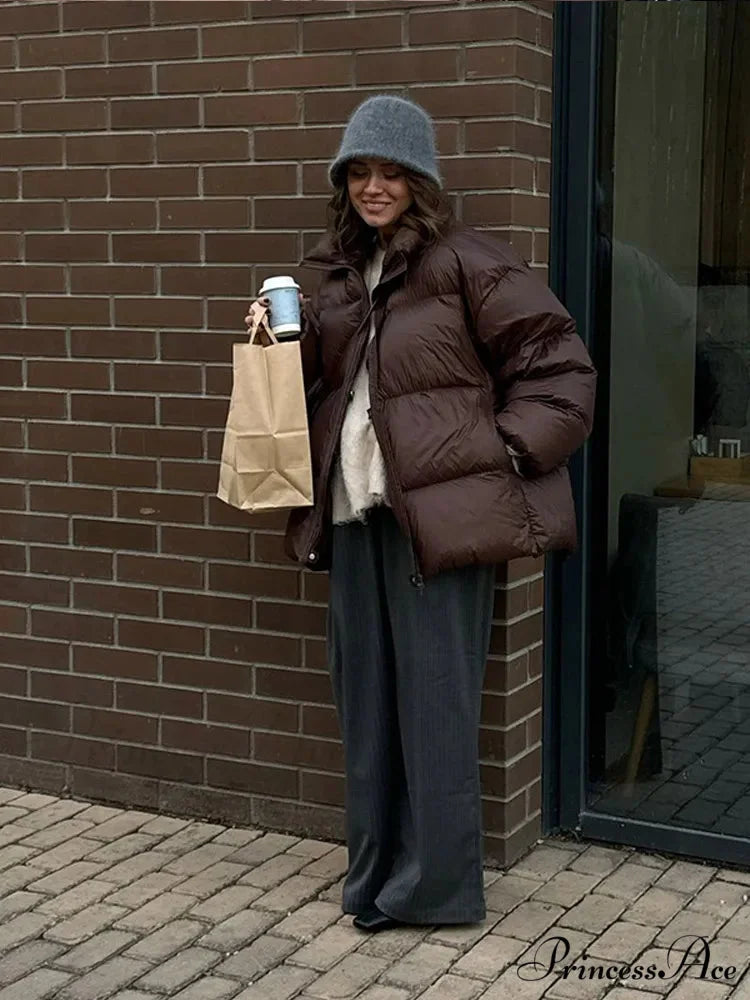 Antique Tan Generous Cotton Coat