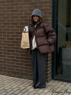 Antique Tan Generous Cotton Coat