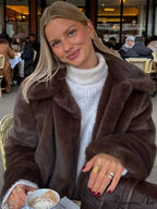 Antique Tan Upright Collar Baggy Jacket