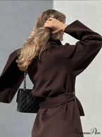 Antique Tan Wool Mix coat