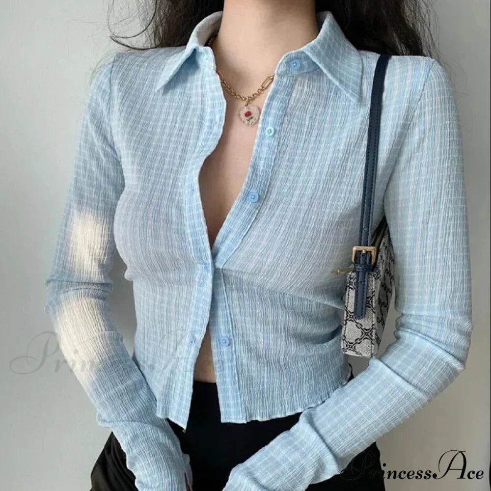 Antique Tartan Extended Sleeve Blouse