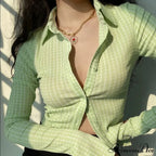 Antique Tartan Extended Sleeve Blouse