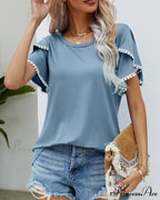 Arm Brief Neck Round T-shirt