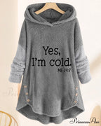 Arm Long Hoodie Top Tunic Casual with Print