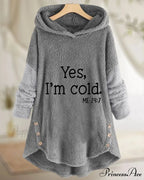 Arm Long Hoodie Top Tunic Casual with Print