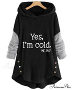 Arm Long Hoodie Top Tunic Casual with Print