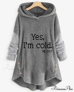 Arm Long Hoodie Top Tunic Casual with Print