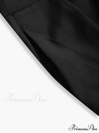 Asymmetric Buttoned Wide Trendy Leg Dress Pants