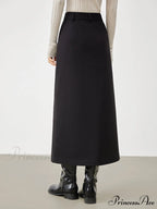 Asymmetric Layer Graceful Wrap Maxi Skirt