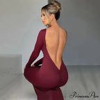 Asymmetrical One Shoulder Casual Party Slip Maxi Dress