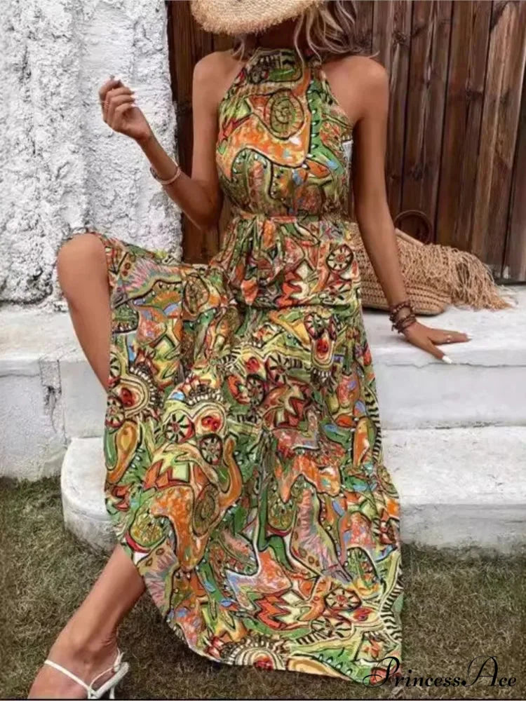 Attractive Antique Suspended Neck Boho Dress