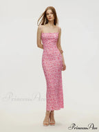 Attractive Backless Flattering Seaside Floral Dress
