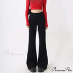Attractive High Waist Flare Trousers