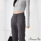Attractive High Waist Flare Trousers