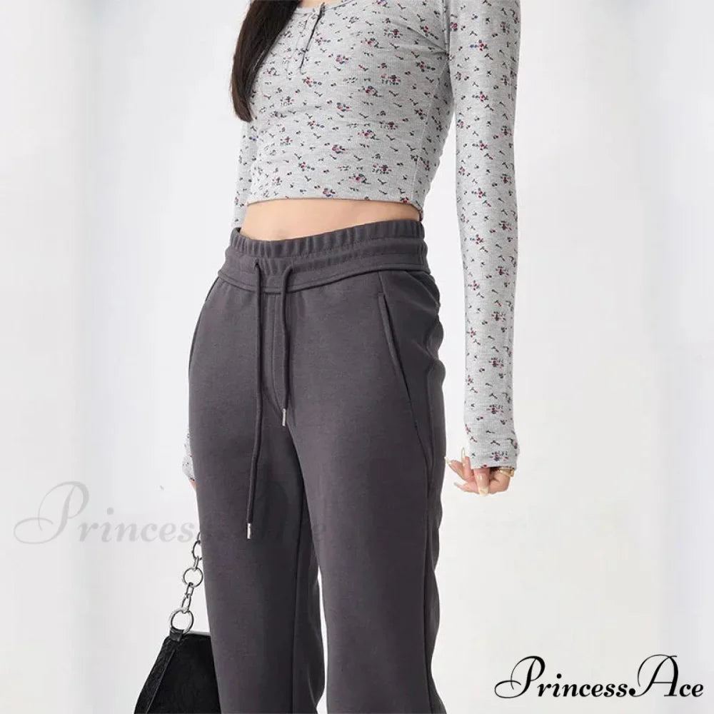 Attractive High Waist Flare Trousers