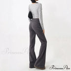Attractive High Waist Flare Trousers