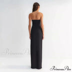 Attractive Hollow Strapless Sunflower Prom Dress