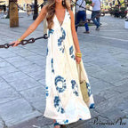 Attractive Open-Back Bohemian Gown