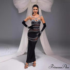 Attractive Sparkling Bodycon Bandage Dress Celebration Prom Dress