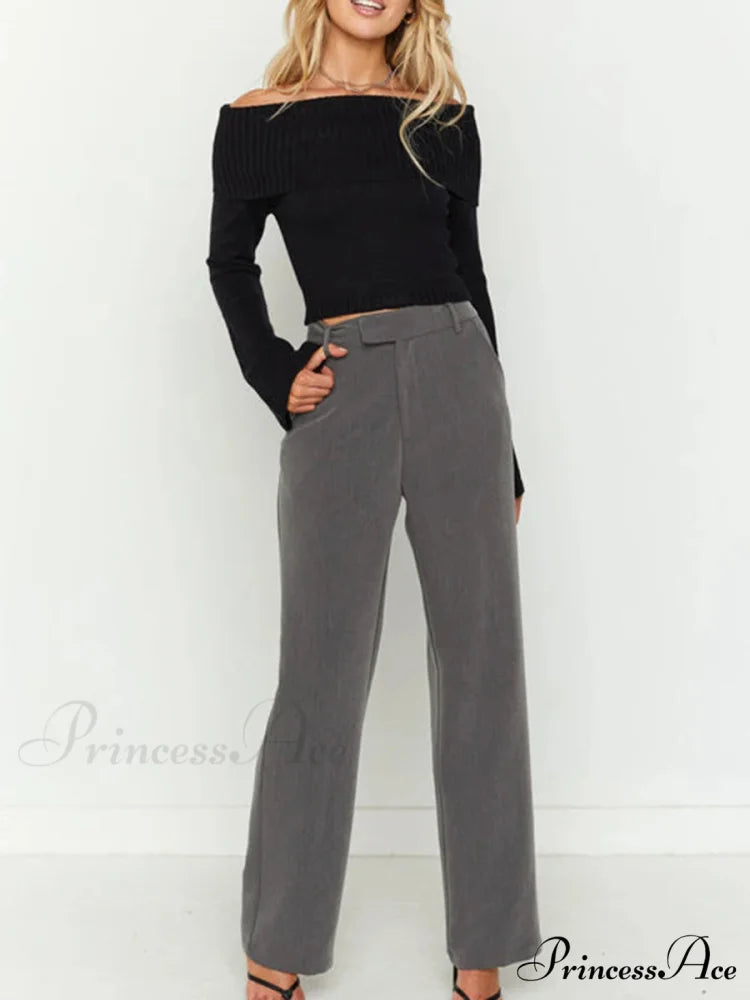 Attractive Thin Short Off Shoulder Sweater