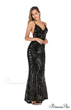Aubrie Formal Stylish Sequin Scroll Dress