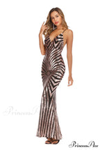 Aubrie Formal Stylish Sequin Scroll Dress