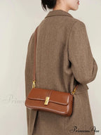 Authentic Leather French Bread Shoulder Purse
