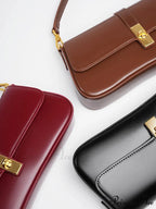 Authentic Leather French Bread Shoulder Purse