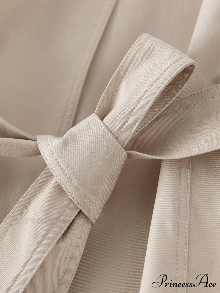 Autumn Extra Long Flowy Oversized Casual Belt Double Breasted Loose Korean Fashion 2024 Stylish Coat