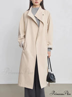 Autumn Extra Long Flowy Oversized Casual Belt Double Breasted Loose Korean Fashion 2024 Stylish Coat