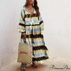 Autumn Vintage Long Lantern Sleeve Ladies Dresses