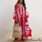 Autumn Vintage Long Lantern Sleeve Ladies Dresses