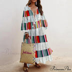 Autumn Vintage Long Lantern Sleeve Ladies Dresses