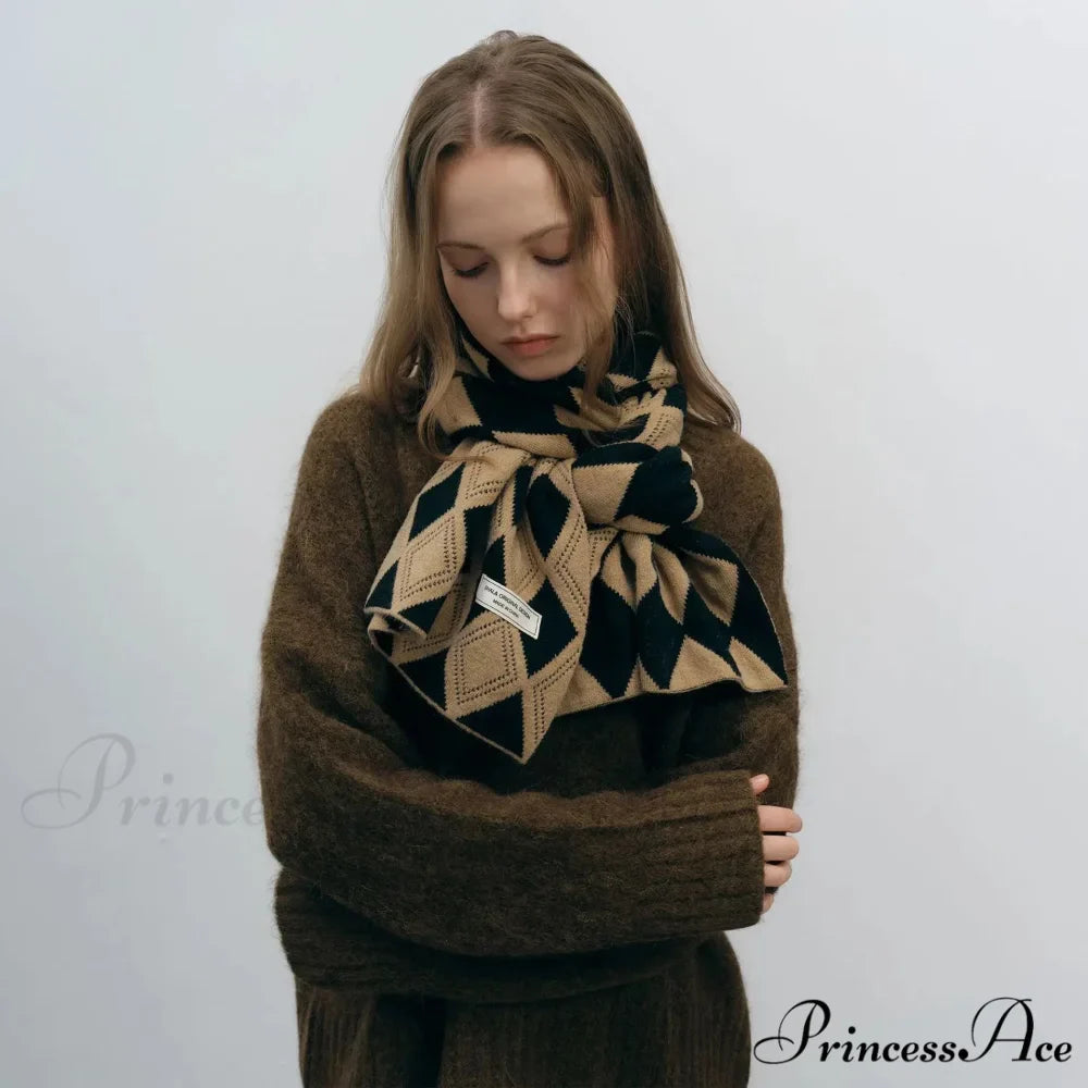 Autumn Winter Cashmere Two Color Shawl Scarf for Women