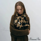 Autumn Winter Cashmere Two Color Shawl Scarf for Women