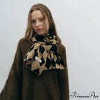 Autumn Winter Cashmere Two Color Shawl Scarf for Women