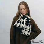 Autumn Winter Cashmere Two Color Shawl Scarf for Women